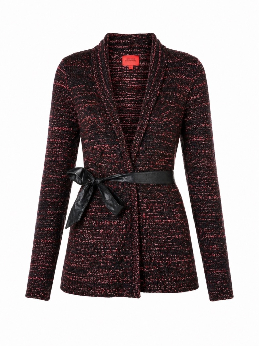 Narciso Rodriguez Women's L Multicolor Belted Cardigan Sweater